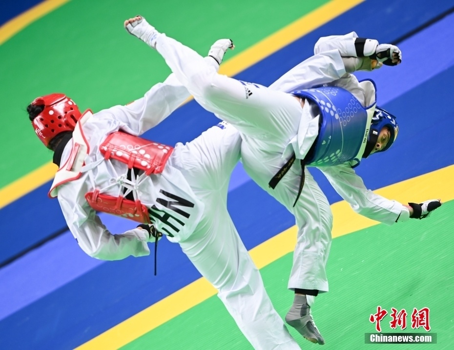 跆拳道选手精湛技艺,夺得金牌 跆拳道选手精湛技艺,夺得金牌